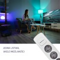 Listwa zasilająca Qoltec 5 gniazd | 1.8m | Biało - szara - 1385744