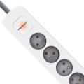 Listwa zasilająca Qoltec 6 gniazd | 1.8m | Szara - 1385844