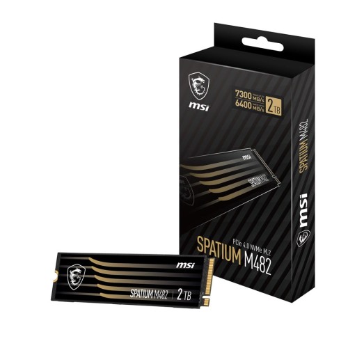 Dysk SSD MSI SPATIUM M482 2TB PCIe 4.0 NVMe M.2 2280 (7300/6400 MB/s) - 1805336