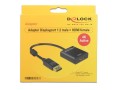 Adapter Delock DisplayPort 1.2->HDMI aktywny 4K na kablu 0,20m Czarny - 1889055