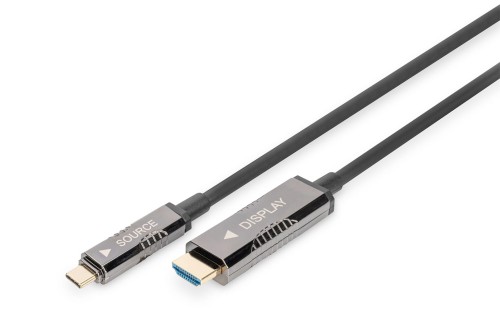 Kabel adapter DIGITUS hybrydowy AOC USB Typ C na HDMI 4K 60Hz 15m - 1944821