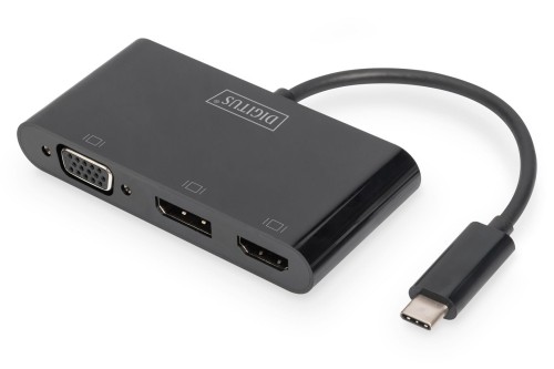 Kabel adapter DIGITUS USB 3.1 Typ C  na HDMI/VGA/DP 4K 30Hz UHD z audio - 1944822