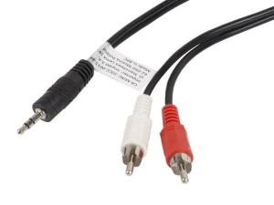 Kabel audio Lanberg stereo minijack - 2x Chinch M/M 1,5m