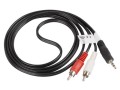 Kabel audio Lanberg stereo minijack - 2x Chinch M/M 1,5m - 739203