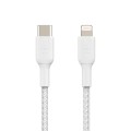 BELKIN KABEL BRAIDED USB-C - LIGHTNING, 1M, BIAŁY - 1470887