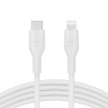 BELKIN KABEL USB-C - LIGHTNING SILICONE 3M BIAŁY - 1532479