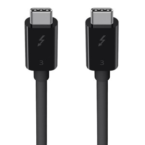 BELKIN THUNDERBOLT3 CABLE/USB-C-/USB-C 0.8M BLACK