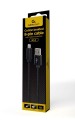 GEMBIRD KABEL USB - DO 8 PIN W OPLOCIE TEKSTYLNYM, WTYKI W OSŁONIE METALOWEJ 1.8M, ŁADOWANIE/TRANSMISJA DANYCH, CZARNY - 1944925