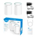Access Point CUDY M1300(2-Pack) AC1200 Dual Band Wi-Fi 2x Gigabit Mesh - 1945053