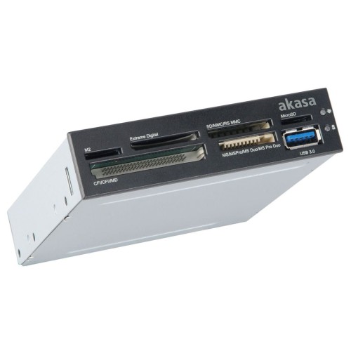 Akasa 3.5'' Czytnik kart pamięci AK-ICR-14, 6-slotów, USB 3.0 - 1948990