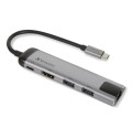 USB-C ADAPTER USB 3.1/USB 3.0 X2HDMI RJ45 - 1948450