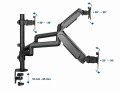 DISPLAY ACC MOUNTING ARM/17-27" MA-DA3-01 GEMBIRD - 1948660