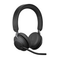 Słuchawki bezprzewodowe z mikrofonem Jabra Evolve2 65, Link380a UC Stereo Desk Stand Black - 1802665
