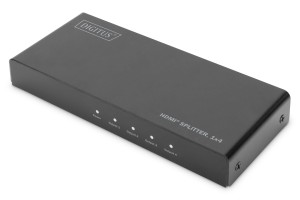 Rozdzielacz (Splitter) DIGITUS HDMI 4-portowy 4K 60Hz UHD 3D HDR HDCP 2.2 audio downscaling