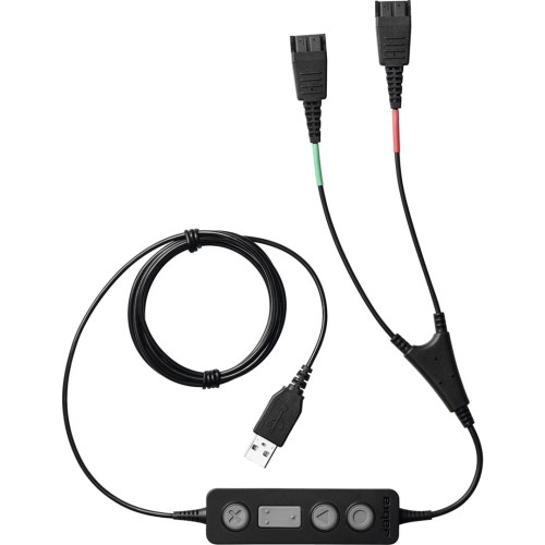 Jabra Link 265 USB with 2 QD Training cable with m - 1952143