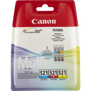 CANON 2934B010 Canon C/M/Y CLI521CMY (CLI-521CMY) 3x9ml iP3600/4600/4700/MP540/550/560