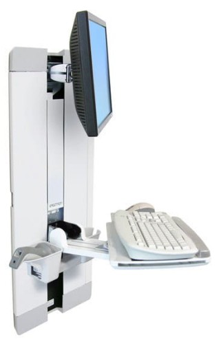Ergotron STYLEVIEW VERTICAL LIFT WHITE/PATIENT ROOM - 1955981