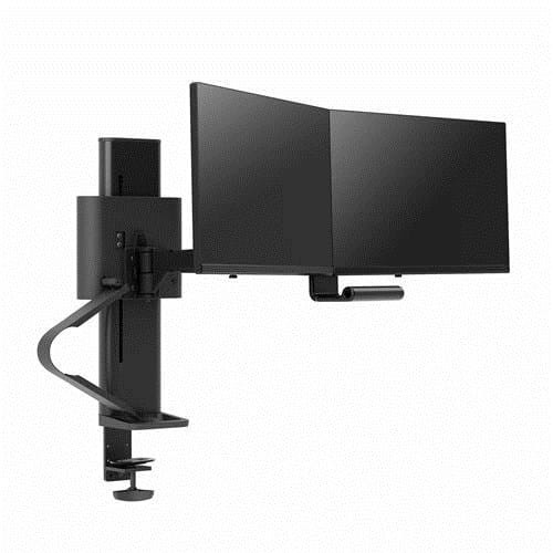 Ergotron TRACE DUAL MONITORS PANEL/CLAMP MATTE BLACK - 1955995