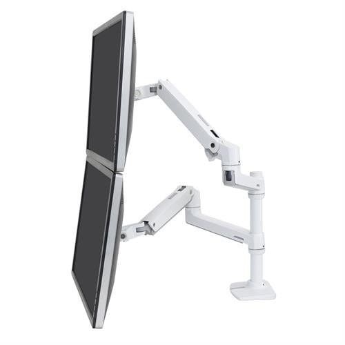 Ergotron LX DUAL STACKING ARM WHITE/24IN 18.1KG LIFT 33 MIS-D 10Y WA - 1956037