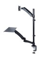 Uchwyt do monitora oraz klawiatury Maclean MC-681 13-27" 9kg czarny max VESA 100x100 - 1955862