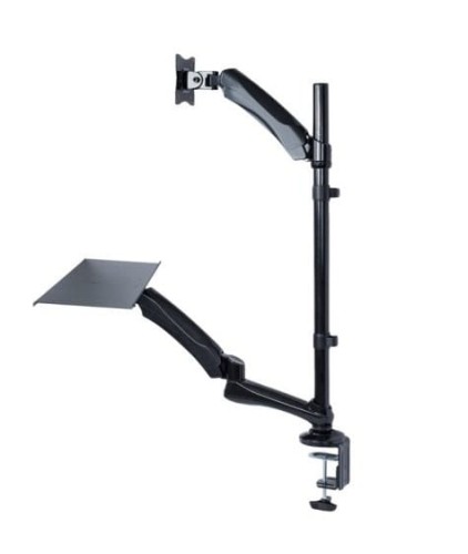 Uchwyt do monitora oraz klawiatury Maclean MC-681 13-27" 9kg czarny max VESA 100x100 - 1935190