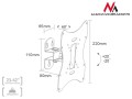 Uchwyt do telewizora lub monitora Maclean MC-501A B 23-42" 30kg czarny max VESA 200x200 - 1956030
