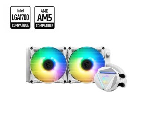 Chłodzenie wodne MSI MAG CORELIQUID 240R V2 WHITE ARGB 2x120mm