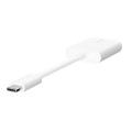 BELKIN ADAPTER DUAL USB-C AUDIO + CHARGE BIAŁY - 1729474