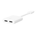 BELKIN ADAPTER DUAL USB-C AUDIO + CHARGE BIAŁY - 1729473