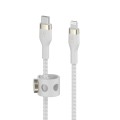 BELKIN KABEL USB-C - LTG OPLOT SILICONE 1M BIAŁY - 1532488