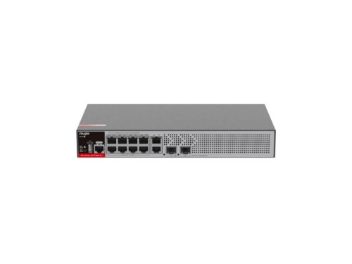 Zarządzalny Switch Ruijie | L2+ | 10 portów 1Gbit + 2 porty SFP 2.5Gbit | 10 portów PoE+ (125W max) | 1 wentylator, 1 wbudowany zasilacz AC | Rack - 1959218