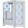 CORSAIR iCUE 4000D RGB Airflow Mid-Tower True White - 1960555