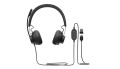 Słuchawki z mikrofonem Logitech Zone Wired czarne - 1952141