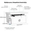 URZĄDZENIE WIELOF. HP LaserJet M140w 7MD72F MFP - 1298233