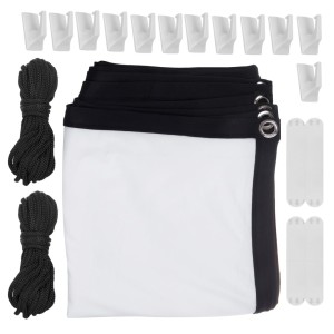 Ekran projekcyjny Maclean MC-981 100" 220x124cm obramowanie 25mm 16:9 haczyki do naciągu