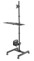 Stand, wózek, mobilne stanowisko komputerowe na kółkach Maclean MC-793 max 20kg max 17"-32" VESA: 75x75,100x100 - 1962634