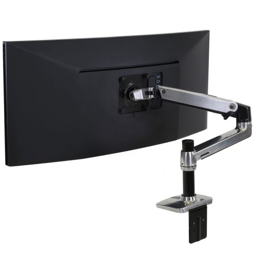 Ergotron LX DESK MOUNT LCD ARM POLISHED/32IN BLACK/WHITE VESA MIS-D - 1962626