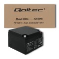 Akumulator AGM Qoltec | 12V | 24Ah | max.7.2A - 1320977