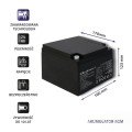 Akumulator AGM Qoltec | 12V | 24Ah | max.7.2A - 1320974