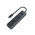 HUB USB-C 3.1 SAVIO AK-57 z adapterem RJ-45 3-portowy - 1305494
