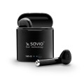 Słuchawki bezprzewodowe z mikrofonem Savio TWS-02 Bluetooth czarne - 1010882