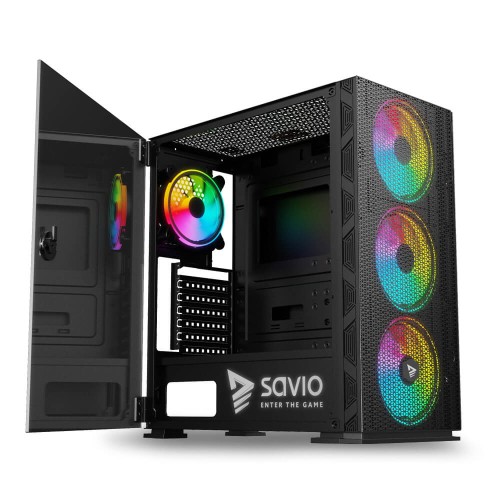Obudowa PC SAVIO Raptor X1 ARGB Mesh/Glass - 1062100