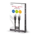 Kabel USB Typ C Savio CL-150 USB TYP C – USB TYP C 3A, QC, PD, 1m, czarny - 1964804