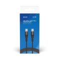 Kabel USB Typ C Savio CL-159 USB TYP C – USB TYP C 100W, 3A, QC, PD, 1m, czarny - 1038832