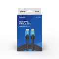 Kabel HDMI v2.1 Savio CL-142 1,8m, 8K, OFC, niebiesko-czarny, złote końcówki - 1964854