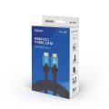Kabel HDMI v2.1 Savio CL-142 1,8m, 8K, OFC, niebiesko-czarny, złote końcówki - 1964855