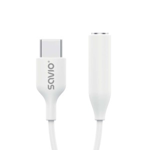 Kabel adapter Savio AK-52 USB-C - Mini Jack 3,5mm (F), Samsung