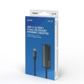 Kabel adapter Savio AK-56 USB-C 3.1 męski do RJ-45 0,18m szary - 1323368