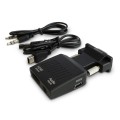 Konwerter VGA do HDMI, Audio, Full HD SAVIO CL-145 VGA (M) + minijack (F) - HDMI FULL HD/1080p 60Hz - 1037712