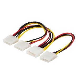 Kabel zasilający Savio AK-16 Molex 4 pin M - 3x Molex 4 pin F
